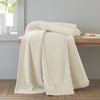 Catherine Lansfield Raschel Velvet Touch 200cm x 240cm Throw Cream