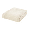 Catherine Lansfield Raschel Velvet Touch 200cm x 240cm Throw Cream