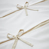 Catherine Lansfield Milo Bow Duvet Cover Bedding Set Natural
