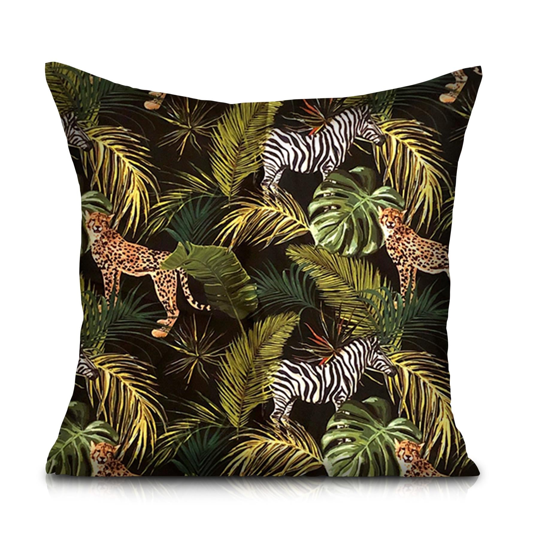 Summer Filled Cushion 46cm x 46cm Zebra