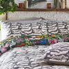 Furn Amanita Abstract Mushroom Duvet Cover Bedding Set Forest Green