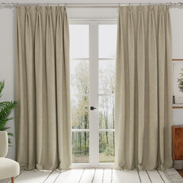 Turin Velvet Made to Measure Curtain Cream