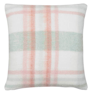 Pink and 2025 grey check cushions