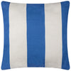 Furn. Deck Stripe Woven Outdoor 59cm x 59cm Filled Cushion White Blue