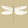 Sophie Allport Dragonfly Made to Measure Curtain Deep Mustard Sample Image