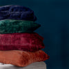 Paoletti Empress Faux Fur 45cm x 45cm Filled Cushion Navy
