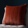 Paoletti Empress Faux Fur 45cm x 45cm Filled Cushion Rust