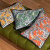 Wylder Tropics Ebon Wilds Nkiru Piped Filled Cushion 30cm x 50cm Cinnamon