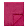Catherine Lansfield Raschel Velvet Touch 130cm x 170cm Throw Hot Pink