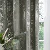 Laura Ashley Josette Metallic Ready Made Eyelet Curtains Steel