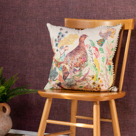 Voyage Maison Ladygrouse 45cm x 45cm Feather Filled Cushion Linen