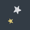 Laura Ashley Painterly Stars Translucent Made to Measure Roller Blind Midnight