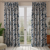 Linda Barker Evergreen Leaf Woven Fabric Blue