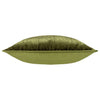 Hoem Malans Cut Velvet Piped Filled Cushion 45cm x 45cm Olive