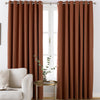 furn. Moon Premium Thermal Ready Made Pencil Pleat Blackout Curtains 66 x 54 Orange