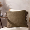 Yard Nimble Knitted Cotton 45cm x 45cm Filled Cushion Mushroom