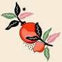 Cath Kidston Pomegranate Made to Measure Roman Blind Orange Sample Image