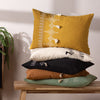 furn. Pritta Cotton Embroidered Tasselled 40cm x 60cm Filled Boudoir Natural