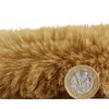Super Teddy Double Faux Sheepskin 60cm x 180cm Rug Mustard