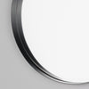 Thin Round Deep Edge Wall Mirror 50cm x 50cm Mirror Black