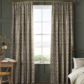 William Morris African Marigold Velvet Made to Measure Curtain Limestone