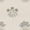 William Morris Lily Flower Embroidery Made to Measure Roman Blind Woad