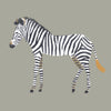 Sophie Allport Zebra Made to Measure Roman Blind Linen
