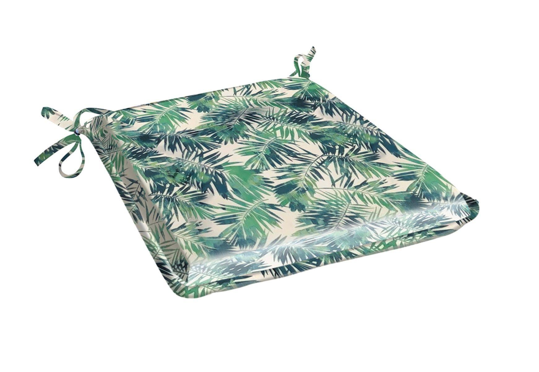 Pair of Summer Outdoor Seat Pads Jungle