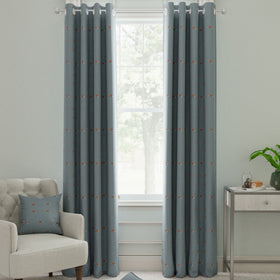 Sophie Allport Foxes Made to Measure Curtain Teal