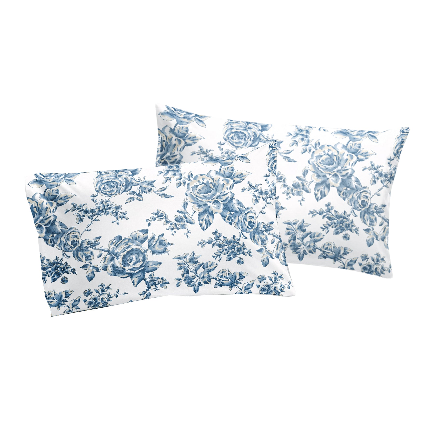 Malton Bedding Set Blue Patchwork Print Housewife Pillow case (Pair)