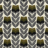 Orla Kiely Rosebud Made to Measure Wave Curtain + FREE Track Moss