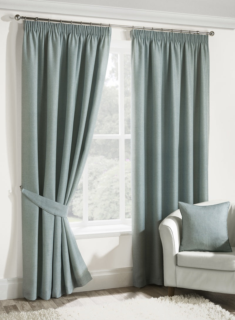 Versailles Ready Made Lined Curtains Eau De Nil