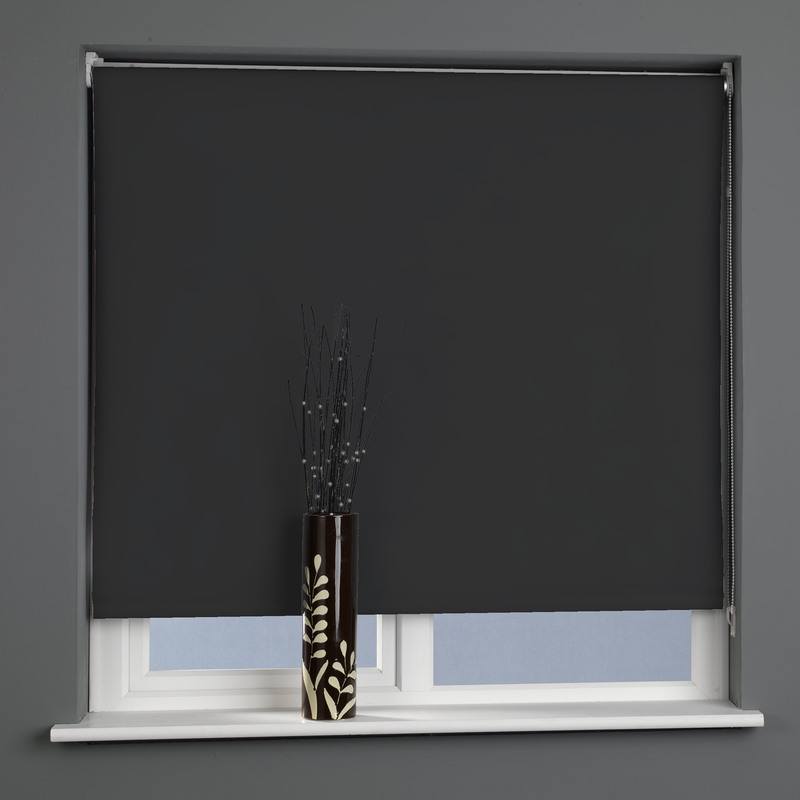 Plain Daylight Roller Blind Jet Black