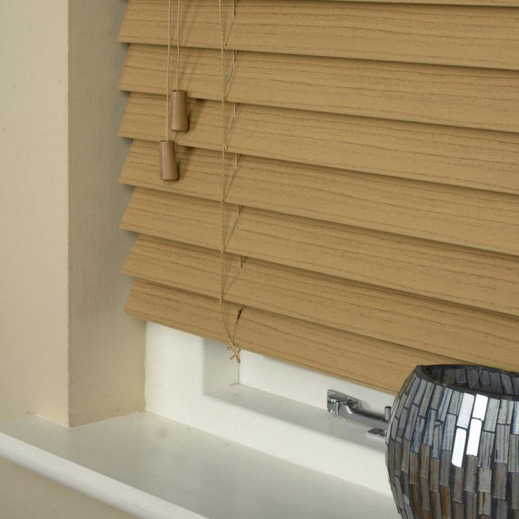 50mm Essence Fauxwood Venetian Blind in Desert Oak Pine | Order Free ...