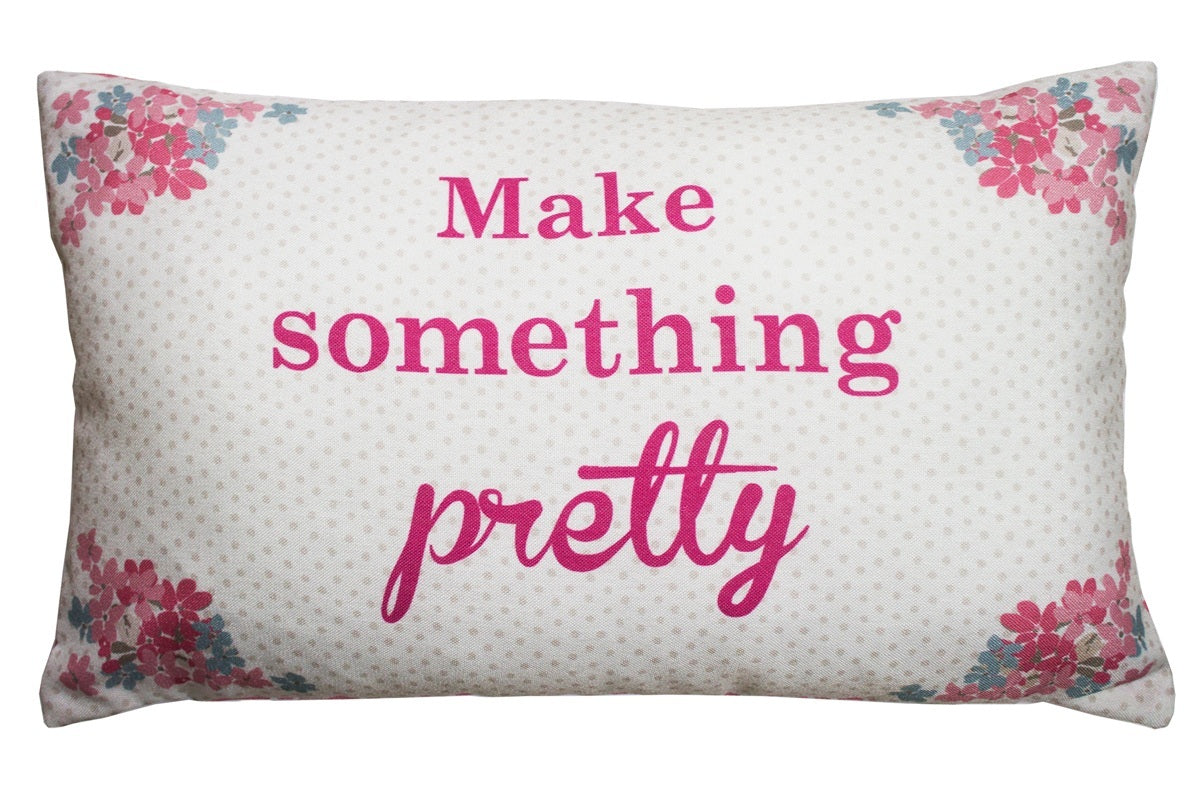 Pink Kirstie Allsopp Bella Filled Cushion | Terrys