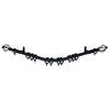 County 19mm Bay Window Curtain Poles Black