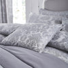 Silver Catherine Lansfield Damask Jacquard Duvet Cover Bedding Set | Terrys