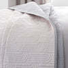 Catherine Lansfield Embroidered Blossom Bedspread 240cm x 260cm Pink