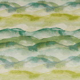 iLiv Landscape Digitally Printed Velvet Fabric Citrus