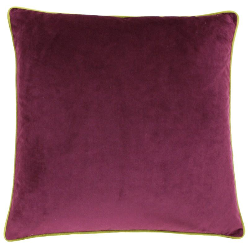 Paoletti Meridian Filled Cushion 45cm x 45cm Maroon Moss