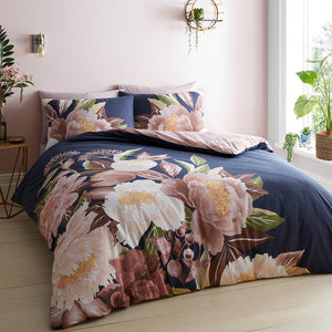 Catherine Lansfield Cuddly Blush Comfort Sheet Duvet Set Bedding Spread