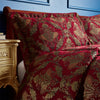 Paoletti Shiraz 275cm x 275cm Bedspread Burgundy