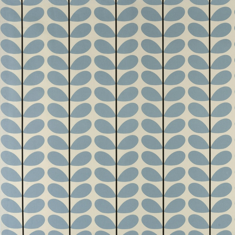 Orla Kiely - Two Colour Stem Curtain Fabric Powder Blue